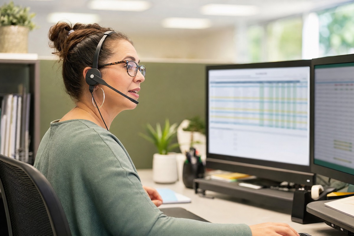 Healthcare team coordinating patient care and claims