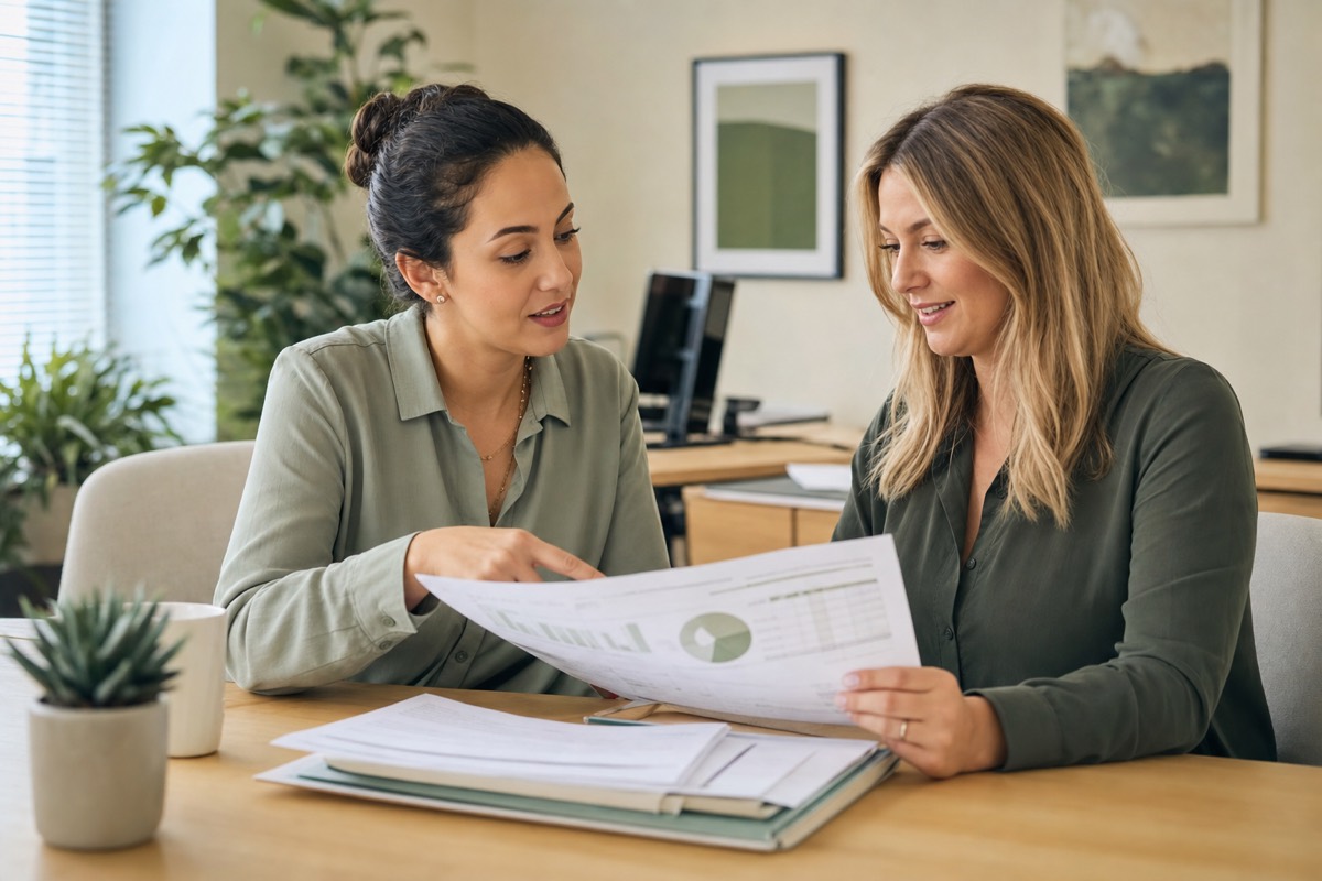Revenue cycle and billing work on a clinic desk